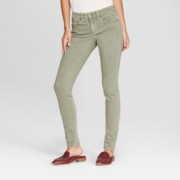 Universal Thread Olive Wash Skinny Jeans - Picture 3 of 3